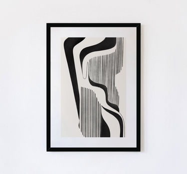 Curvilinear III Framed & Mounted Print